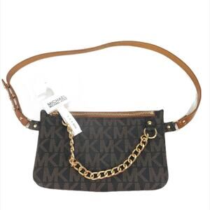 Michael Kors Waist Wallet Belt Bag Brown Medium